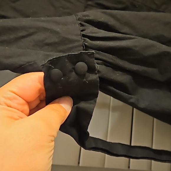 Hot Topic Goth Lolita-ish Black and White Short-Sleeve Dress - Picture 6 of 9